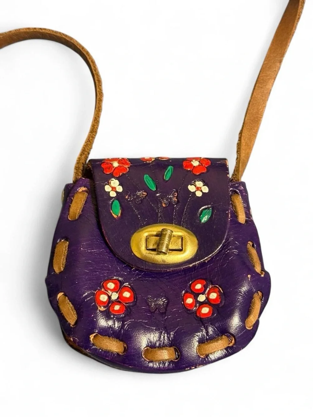Small Handpainted Whimsical Bag